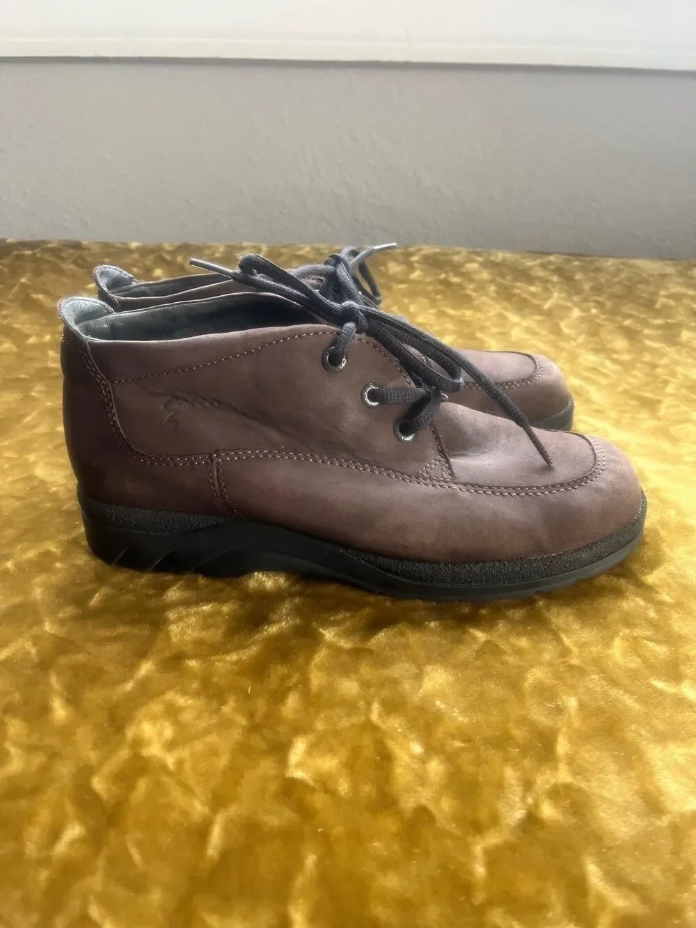 ECCO Men's Brown Leather Lace Up Chukka Boots Shoes Size US 6.5-7 EU40